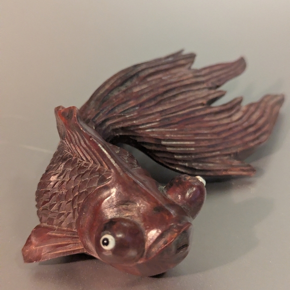 🐠 Vintage Rosewood KOI - Picture 2 of 8